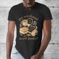 My Weekend Is All Booked Cozy Book Lover Reading Men's V-Neck T-Shirt