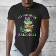 All Booked For Mardi Gras Crocodile Reading Book Teacher Men's V-Neck T-Shirt All Booked For Mardi Gras Crocodile Reading Book Teacher Men's V-Neck T-Shirt