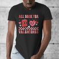 All Booked For Valentine Book Librarian Teacher Women Kids Men's V-Neck T-Shirt