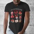 All Booked For Valentine Coquette Bow Girl Women Teacher Men's V-Neck T-Shirt