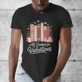 All Booked For Valentines Book Lovers Hearts Men's V-Neck T-Shirt All Booked For Valentines Book Lovers Hearts Men's V-Neck T-Shirt