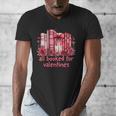 All Booked For Valentines Coquette Bow Book Lover Bookworm Men's V-Neck T-Shirt