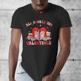 All Booked For Valentines Shirt Cute Book Lover Reading Men's V-Neck T-Shirt