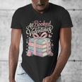 All Booked For Valentines Stacked Books Men's V-Neck T-Shirt All Booked For Valentines Stacked Books Men's V-Neck T-Shirt