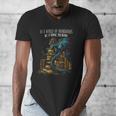 Bookish Quote In a World Of Bookworms Be a Book Dragon Men's V-Neck T-Shirt