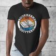 Bookmarks Are For Quitters Reader Read Book Reading Men's V-Neck T-Shirt