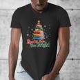 Books Make You Bright Christmas Librarian Book Lover Men's V-Neck T-Shirt