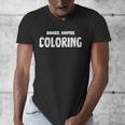 Books Coffee Coloring Men's V-Neck T-Shirt