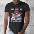 Books Coffee Yarn Lover My Favorite Things Men's V-Neck T-Shirt Books Coffee Yarn Lover My Favorite Things Men's V-Neck T-Shirt