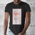 Books Flowers Art Flower Stack Pastel Feminine Men's V-Neck T-Shirt