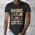 Books Are My Happy Place Men's V-Neck T-Shirt Books Are My Happy Place Men's V-Neck T-Shirt