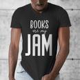 Books Are My Jam Graphic For Introverts Men's V-Neck T-Shirt Books Are My Jam Graphic For Introverts Men's V-Neck T-Shirt