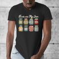 Books Are My Jam Shirt Book Lover Reader Reading Teacher Men's V-Neck T-Shirt