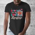 Books Are My Love Language Men's V-Neck T-Shirt