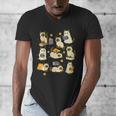 Books Lover Bookish Ghost Himalayan Cat Reading Halloween Men's V-Neck T-Shirt Books Lover Bookish Ghost Himalayan Cat Reading Halloween Men's V-Neck T-Shirt