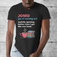 Books Saying JOMO Joy Of Missing Out For Bookworms Men's V-Neck T-Shirt
