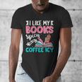 I Like My Books Spicy Coffee ICY Men's V-Neck T-Shirt