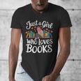 Bookworm Book Just A Girl Who Loves Books Men's V-Neck T-Shirt Bookworm Book Just A Girl Who Loves Books Men's V-Neck T-Shirt