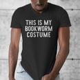 This Is My Bookworm Costume Halloween Easy Book Reading Men's V-Neck T-Shirt