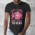 Bookworm Just A Girl Who Loves To Read Men's V-Neck T-Shirt