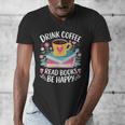 Bookworm Tees Drink Coffee Read Books Be Happy Men's V-Neck T-Shirt Bookworm Tees Drink Coffee Read Books Be Happy Men's V-Neck T-Shirt