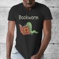 Bookworm Worm Reading Book Lover Read Books Librarian Men's V-Neck T-Shirt Bookworm Worm Reading Book Lover Read Books Librarian Men's V-Neck T-Shirt