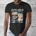 Born To Read Forced To Work Bookish Book Addict Book Lover Men's V-Neck T-Shirt