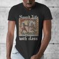 Buhurt Hourly Book Epic Knight Fight In Armor Buhurt Men's V-Neck T-Shirt Buhurt Hourly Book Epic Knight Fight In Armor Buhurt Men's V-Neck T-Shirt