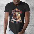 Capybara Bookworm Rodent Reading a Book Men's V-Neck T-Shirt
