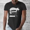 Cat Book Books And Cats Cat Lover Cat Mom Book Lovers Men's V-Neck T-Shirt