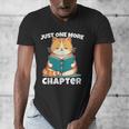 Cat Reading Books Bookworm Read One More Chapter Men's V-Neck T-Shirt Cat Reading Books Bookworm Read One More Chapter Men's V-Neck T-Shirt