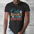 Cats Books And Coffee Men's V-Neck T-Shirt