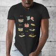 Cats Reading Books Cat Lover Men's V-Neck T-Shirt Cats Reading Books Cat Lover Men's V-Neck T-Shirt
