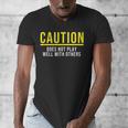 Caution Does Not Play Well With Others Introvert Men's V-Neck T-Shirt Caution Does Not Play Well With Others Introvert Men's V-Neck T-Shirt