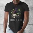 Chapter 14 14th Birthday Girls Book Lovers Gothic Flowers Men's V-Neck T-Shirt Chapter 14 14th Birthday Girls Book Lovers Gothic Flowers Men's V-Neck T-Shirt