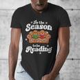 Christmas Book Lover Gingerbread Library Reading Bookaholic Men's V-Neck T-Shirt Christmas Book Lover Gingerbread Library Reading Bookaholic Men's V-Neck T-Shirt