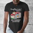 Christmas Book Lovers Naughty Or Nice Men's V-Neck T-Shirt Christmas Book Lovers Naughty Or Nice Men's V-Neck T-Shirt