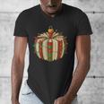 Christmas Book Ornament Lights Holiday Reading Lover Teacher Men's V-Neck T-Shirt