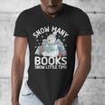 Christmas Reading Snowman So Many Books Men Women Kids Men's V-Neck T-Shirt Christmas Reading Snowman So Many Books Men Women Kids Men's V-Neck T-Shirt