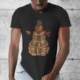 Christmas Snowman Made Of Books Holiday Reading Xmas Men's V-Neck T-Shirt