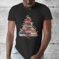 Christmas Tree Book Bookworm Men's V-Neck T-Shirt Christmas Tree Book Bookworm Men's V-Neck T-Shirt