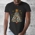 Christmas Tree Books Men's V-Neck T-Shirt Christmas Tree Books Men's V-Neck T-Shirt