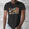 I Closed My Book To Be Here Book Lovers Library Reading Men's V-Neck T-Shirt I Closed My Book To Be Here Book Lovers Library Reading Men's V-Neck T-Shirt