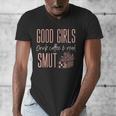Coffee And Smut Good Girls Read Smutty Book Merch For Women Men's V-Neck T-Shirt