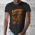 Comic Book Superhero Fall Season Leaf Blower Men's V-Neck T-Shirt