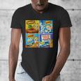 Comic Reader Comic Book Merch Vintage Reading Comic Books Men's V-Neck T-Shirt