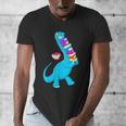 Cool Dinosaur Books Art For Men Women Libarian Book Lover Men's V-Neck T-Shirt