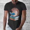 Cool Hedgehog Book Nerd Readers Men's V-Neck T-Shirt Cool Hedgehog Book Nerd Readers Men's V-Neck T-Shirt