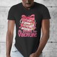 Coquette Bow All Booked For Valentines Teacher Book Men's V-Neck T-Shirt