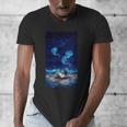Cosmic Botanical Book Lover Reading Men's V-Neck T-Shirt Cosmic Botanical Book Lover Reading Men's V-Neck T-Shirt